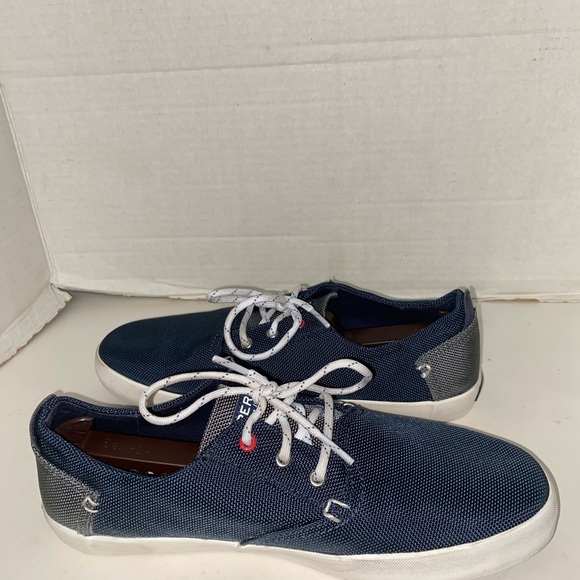 SPERRY Body Washable Shoes Navy/Gray Sz 6M Women’s - Picture 8 of 15